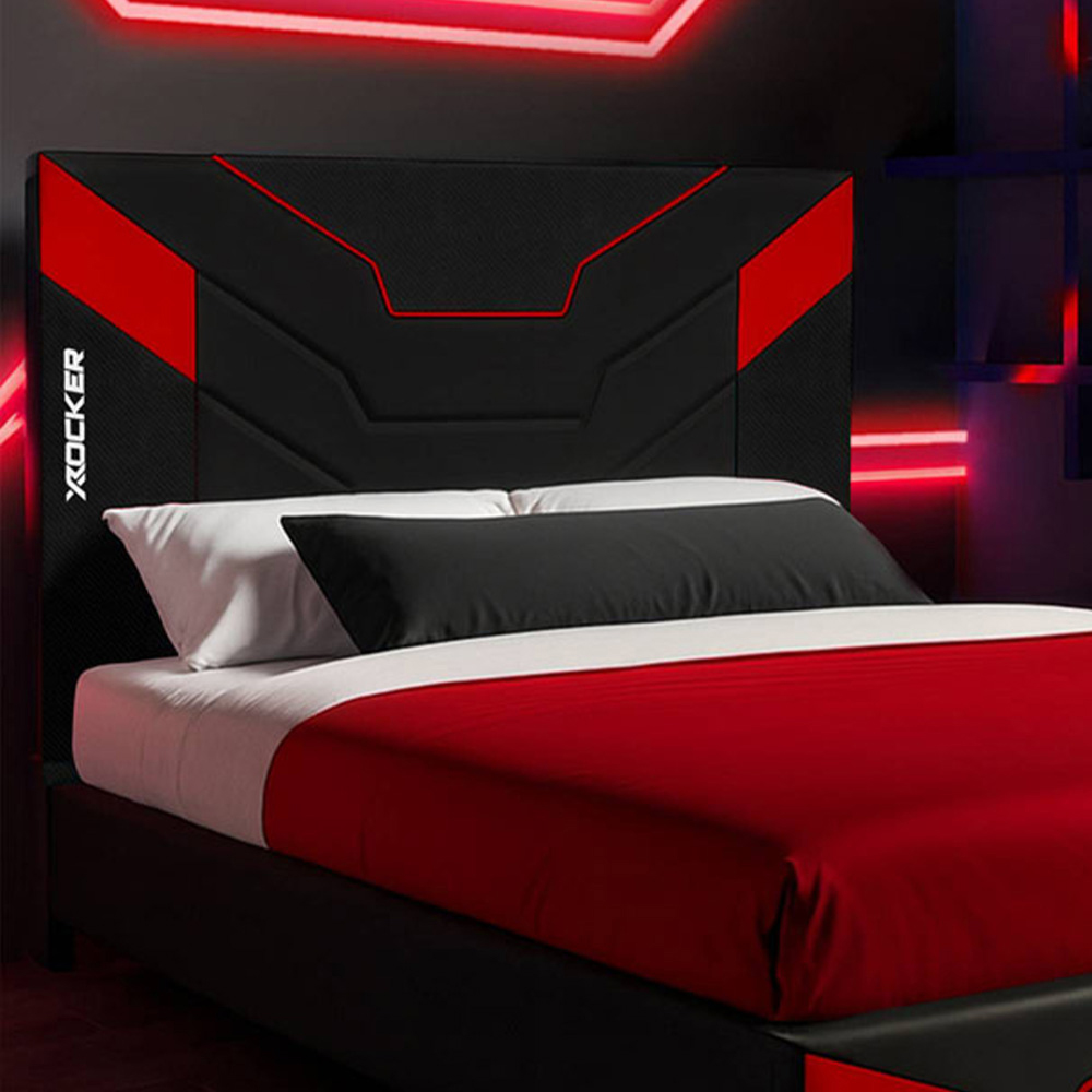 X Rocker Cerberus MKII Small Double Carbon Red Gaming Bed Image 2