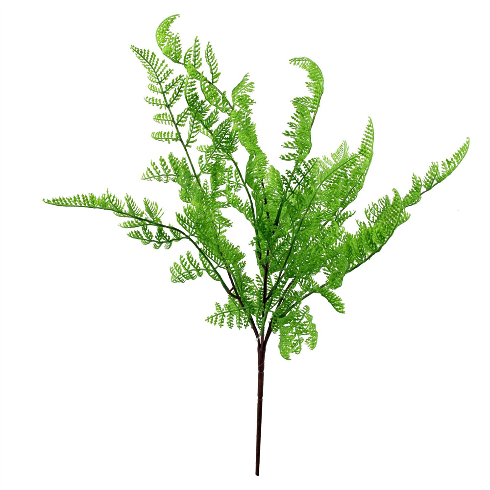 Leaf Dark Green Southern Wood Fern Bush Artificial Plant 50cm 6 Pack Image 2