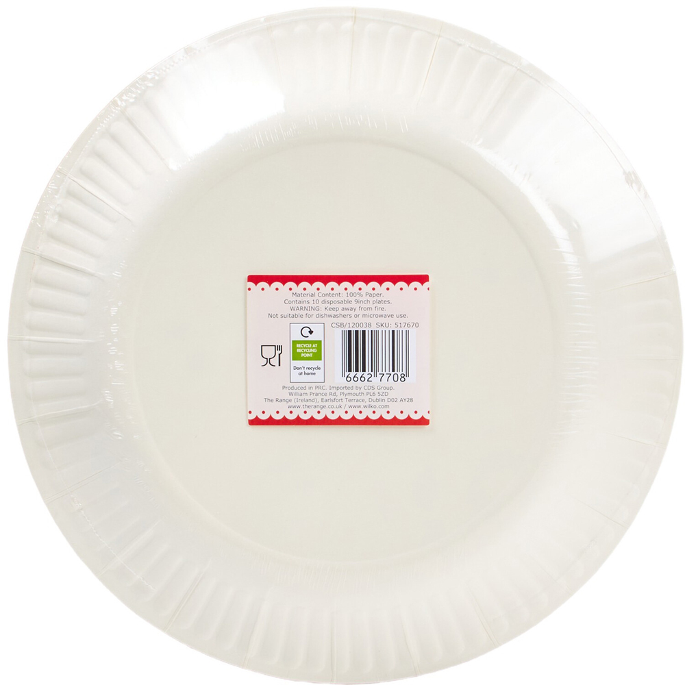 Pack of 10 Christmas Bow Plates Image 7