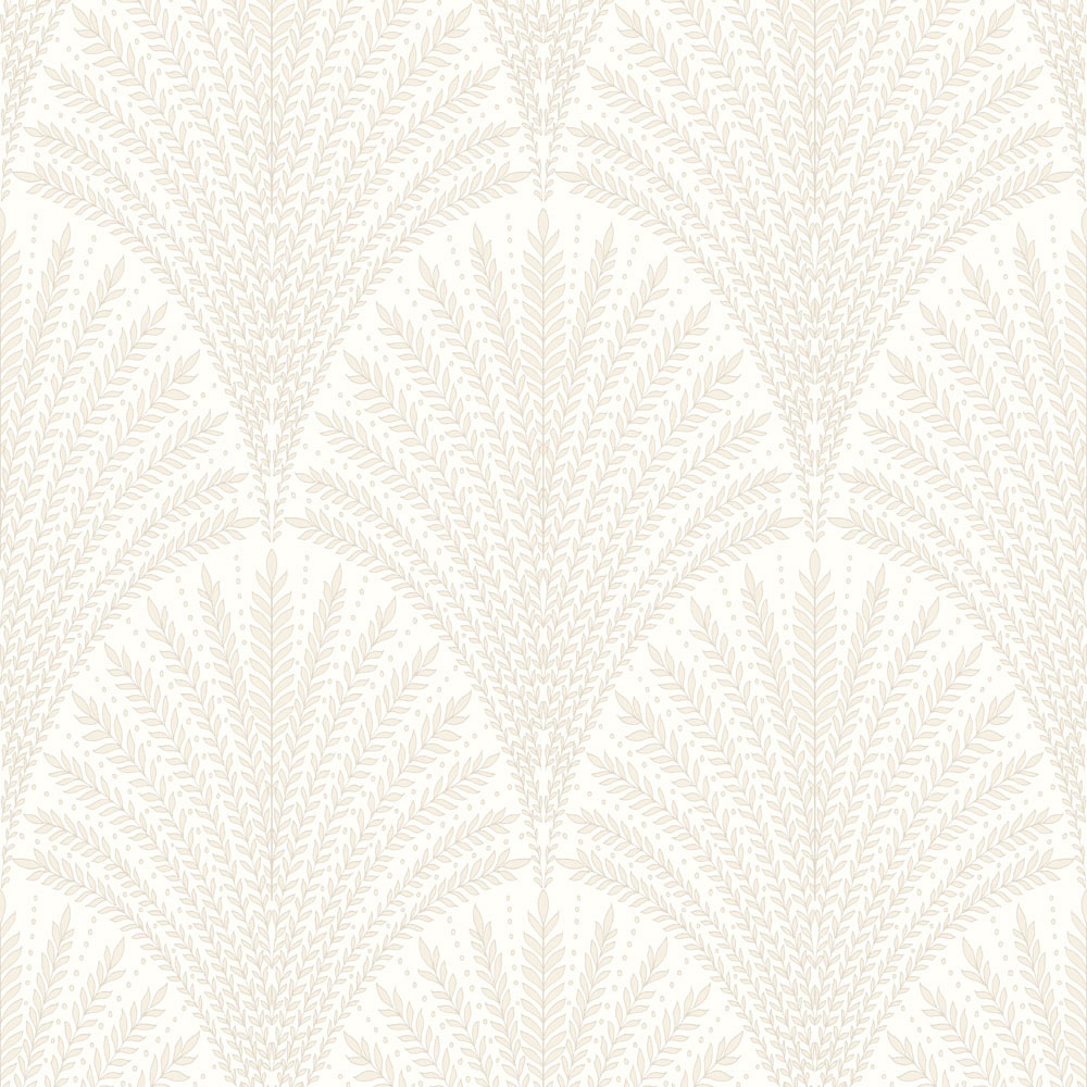 Hoopla Walls Elegance Leaf Fan Chalk Wallpaper Image 1