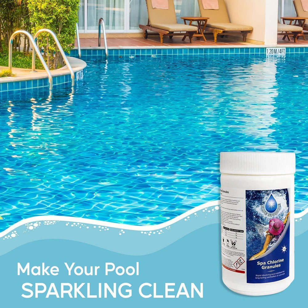 Shatchi Blue Sparkle Chlorine Tablets Water Treatment 1kg Image 5