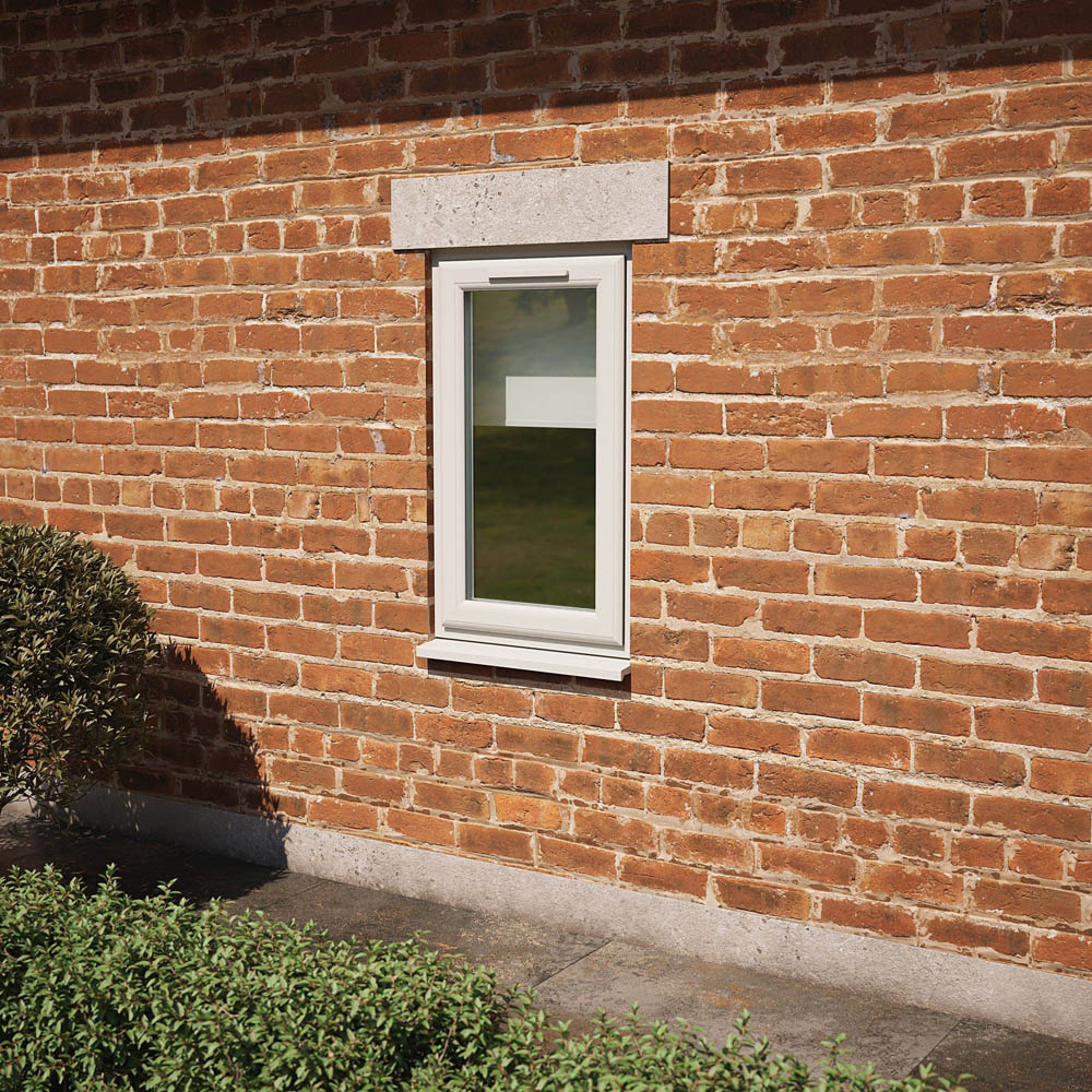 Crystal Agate and White RH Side Hung Clear Double Glazed Window 610 x 1040mm Image 2