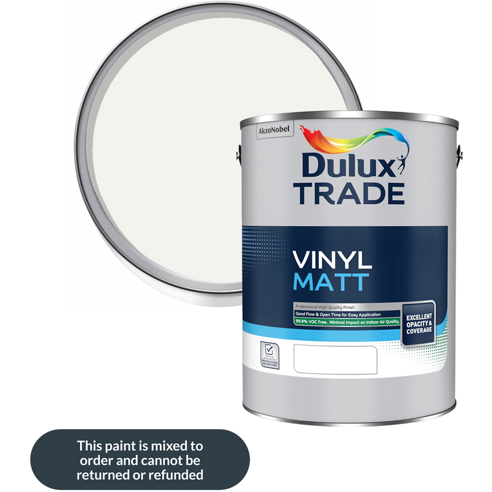 Dulux Trade Cliff Walk Walls and Ceilings Vinyl Matt Paint 5L Image 1