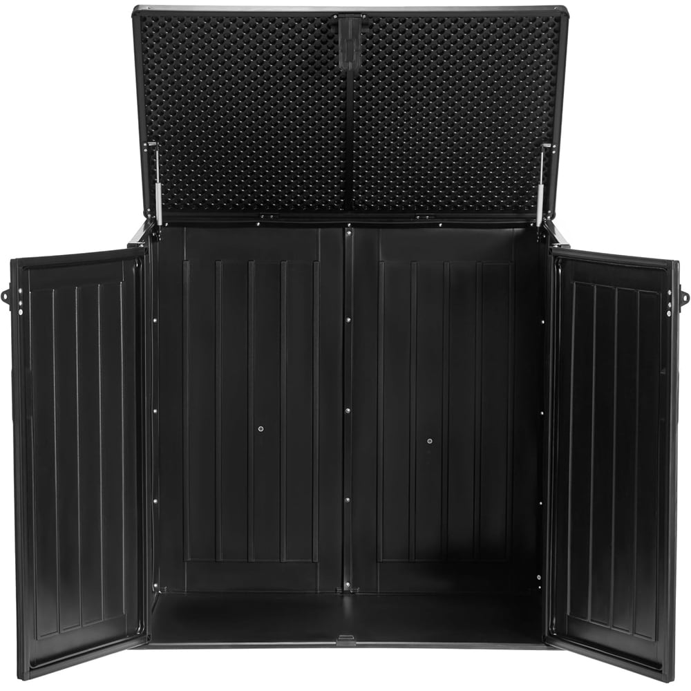 Garden Gear 775L Dark Brown Wood Effect Garden Storage Box Image 3