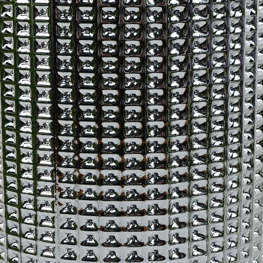 Leaf Silver Dot Glass Vase 30cm Image 5