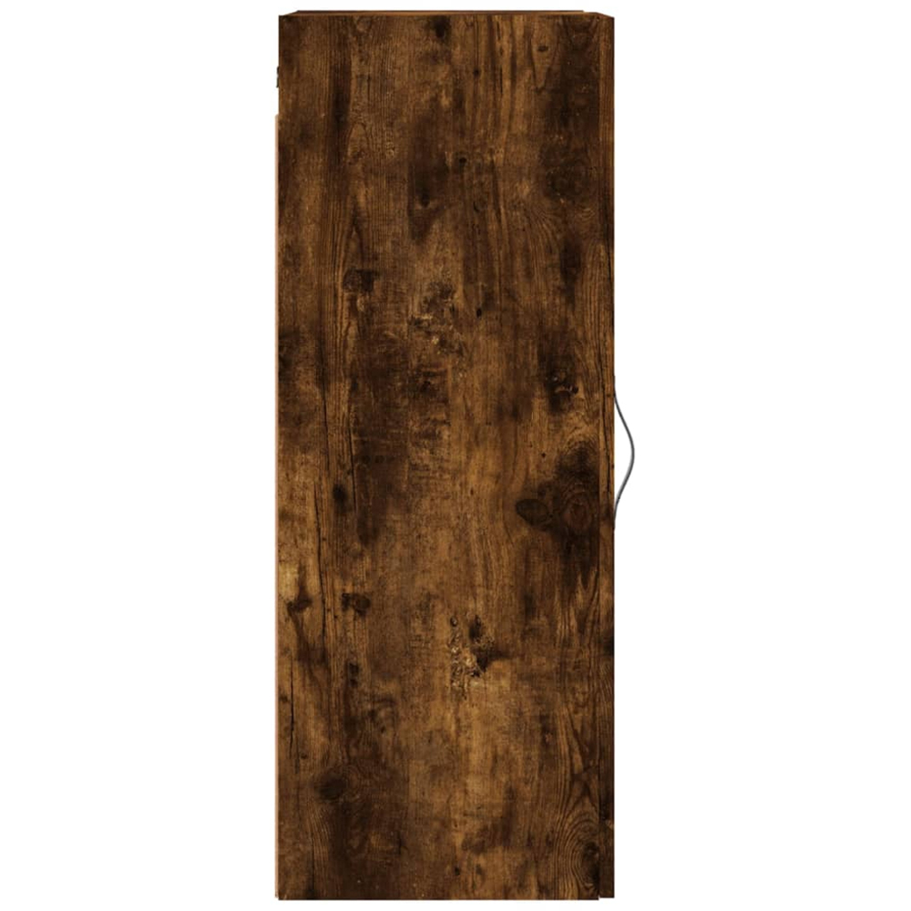 vidaXL Single Door Brown Smoked Oak Wall Mounted Cabinet Image 7