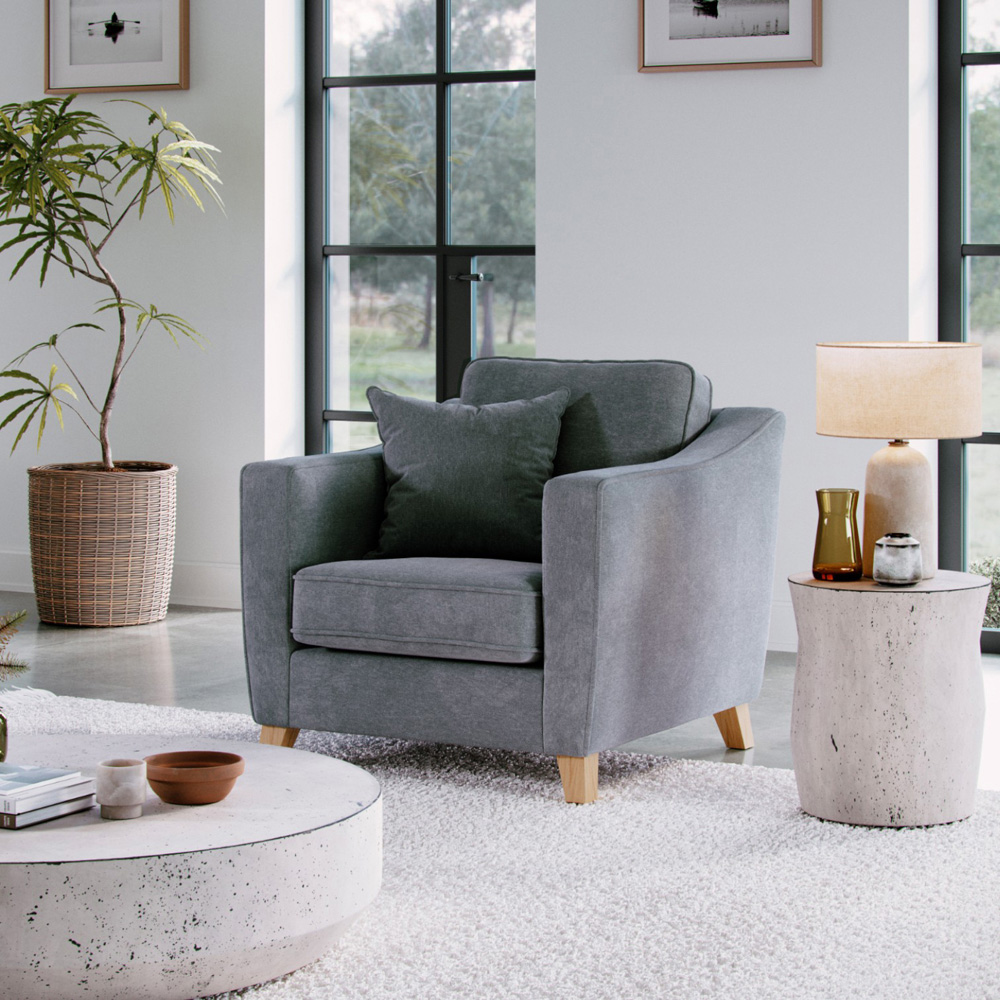 Marlon City Denim Armchair Image 6