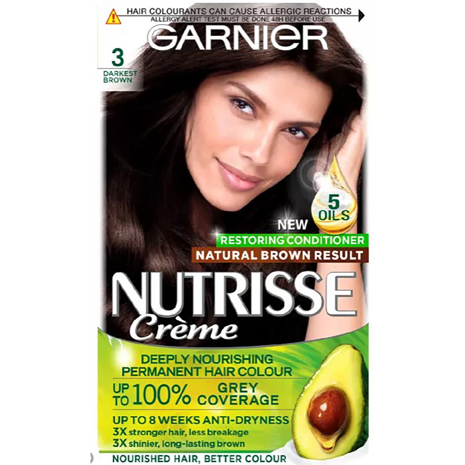 Nutrisse Creme Permanent Hair Colour - Darkest Brown Image