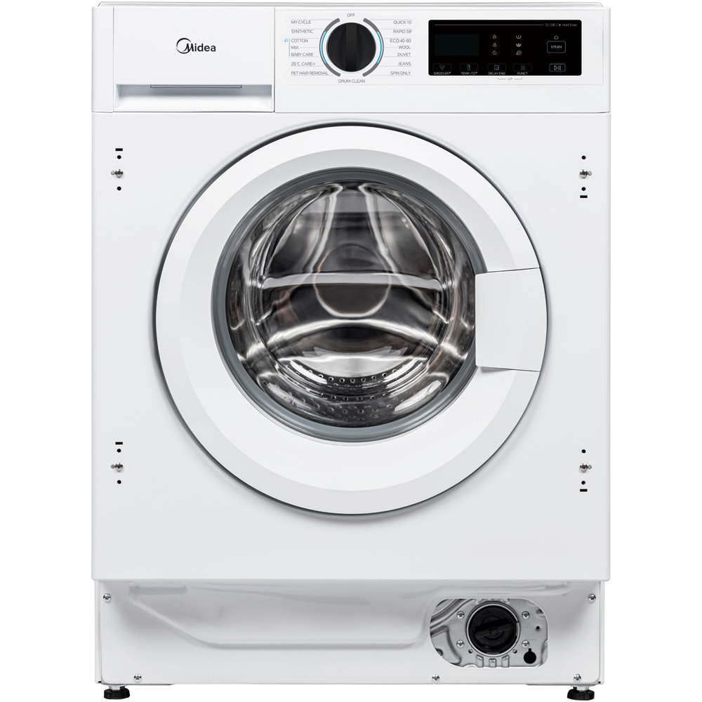 Midea MFA06W90BA/W 9kg White Freestanding Washing Machine Image 2