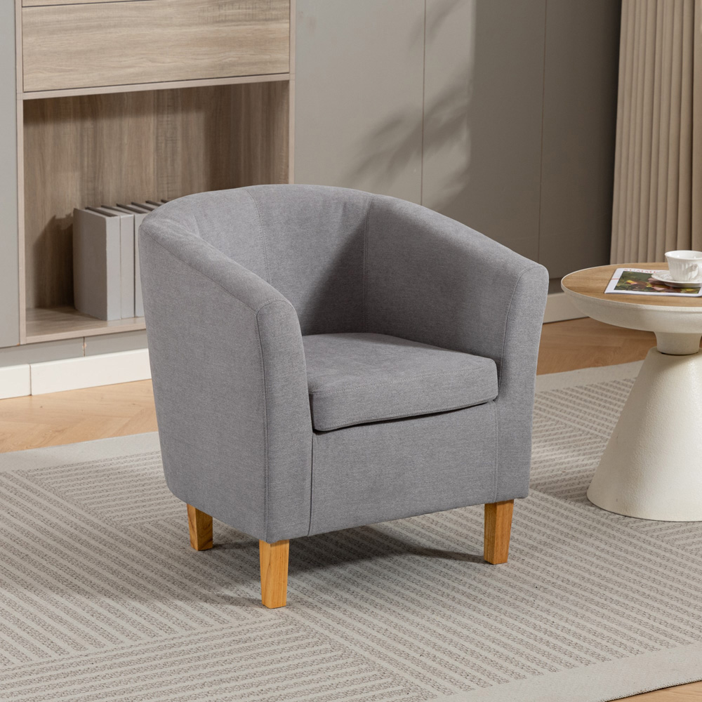 Artemis Home Millie Grey Fabric Accent Chair Image 7