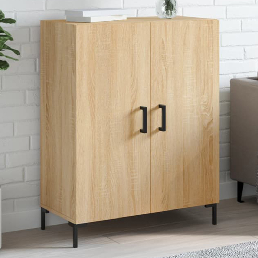 vidaXL 2 Door Sonoma Oak Sideboard Image 1