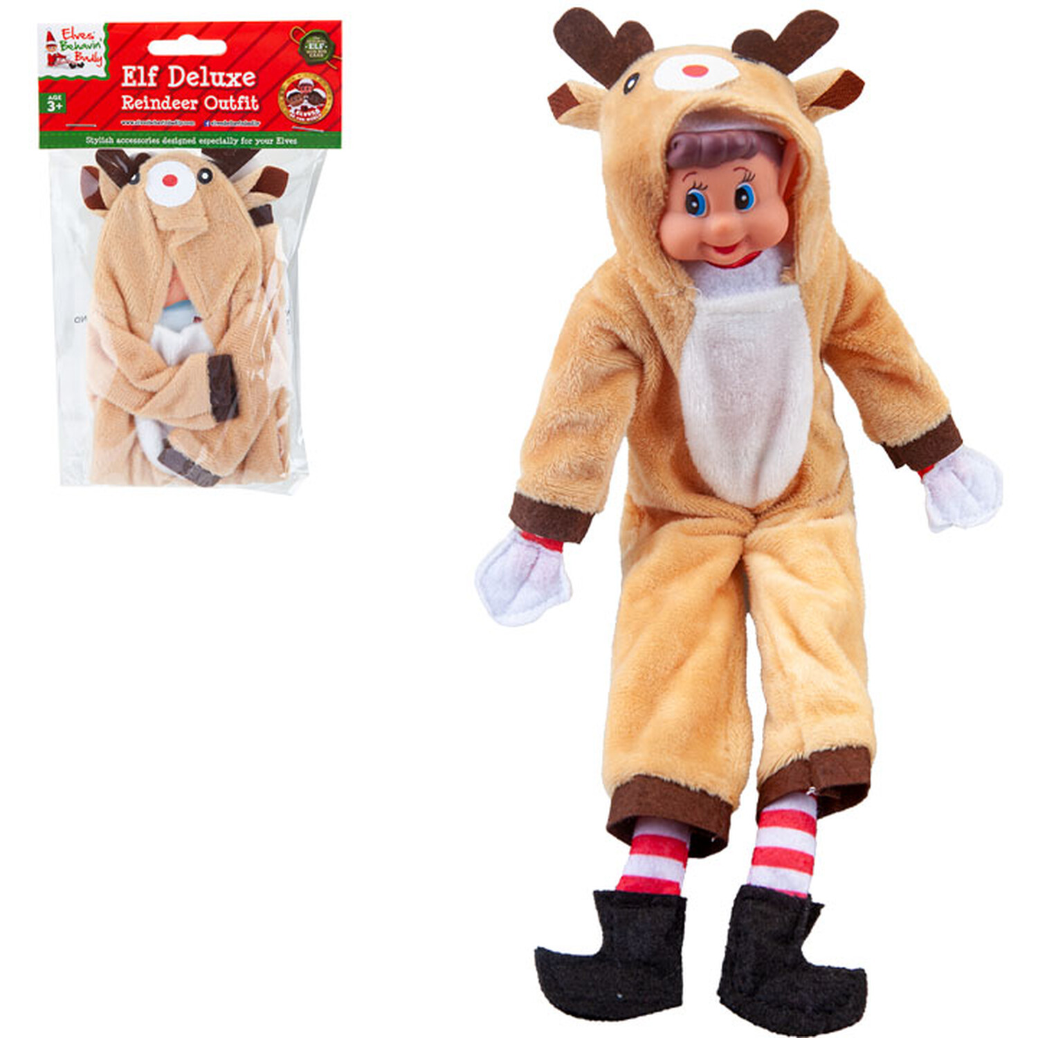Elf Reindeer with Antlers Outfit Image