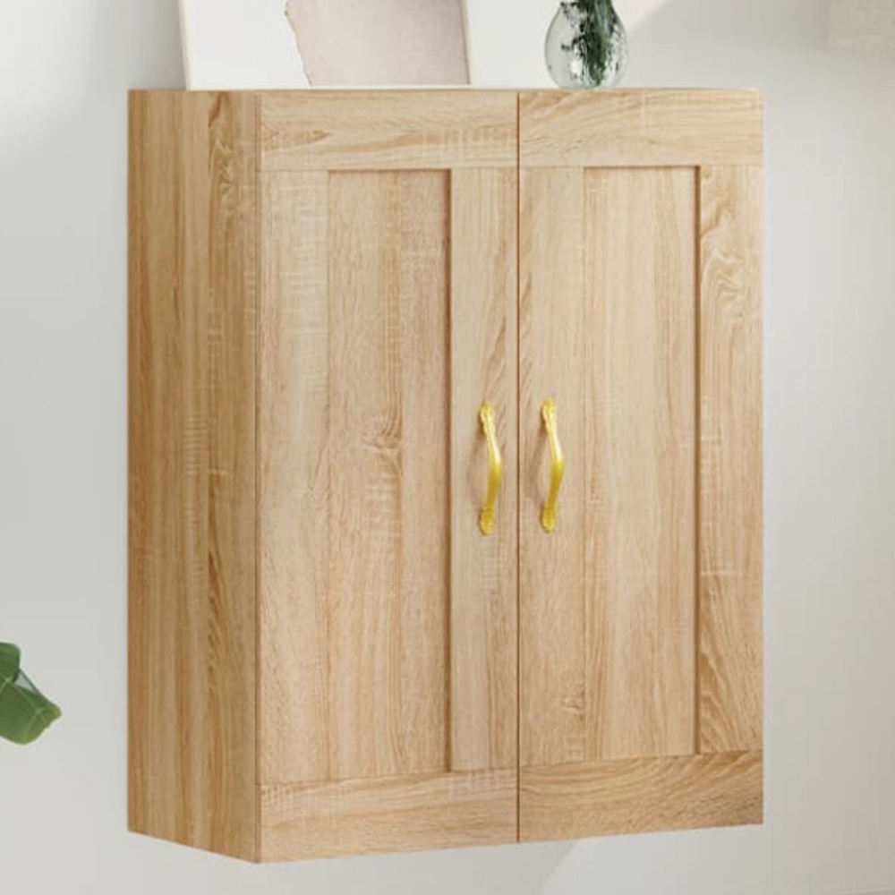 vidaXL 2 Door Sonoma Oak Wall Mounted Cabinet Image 1