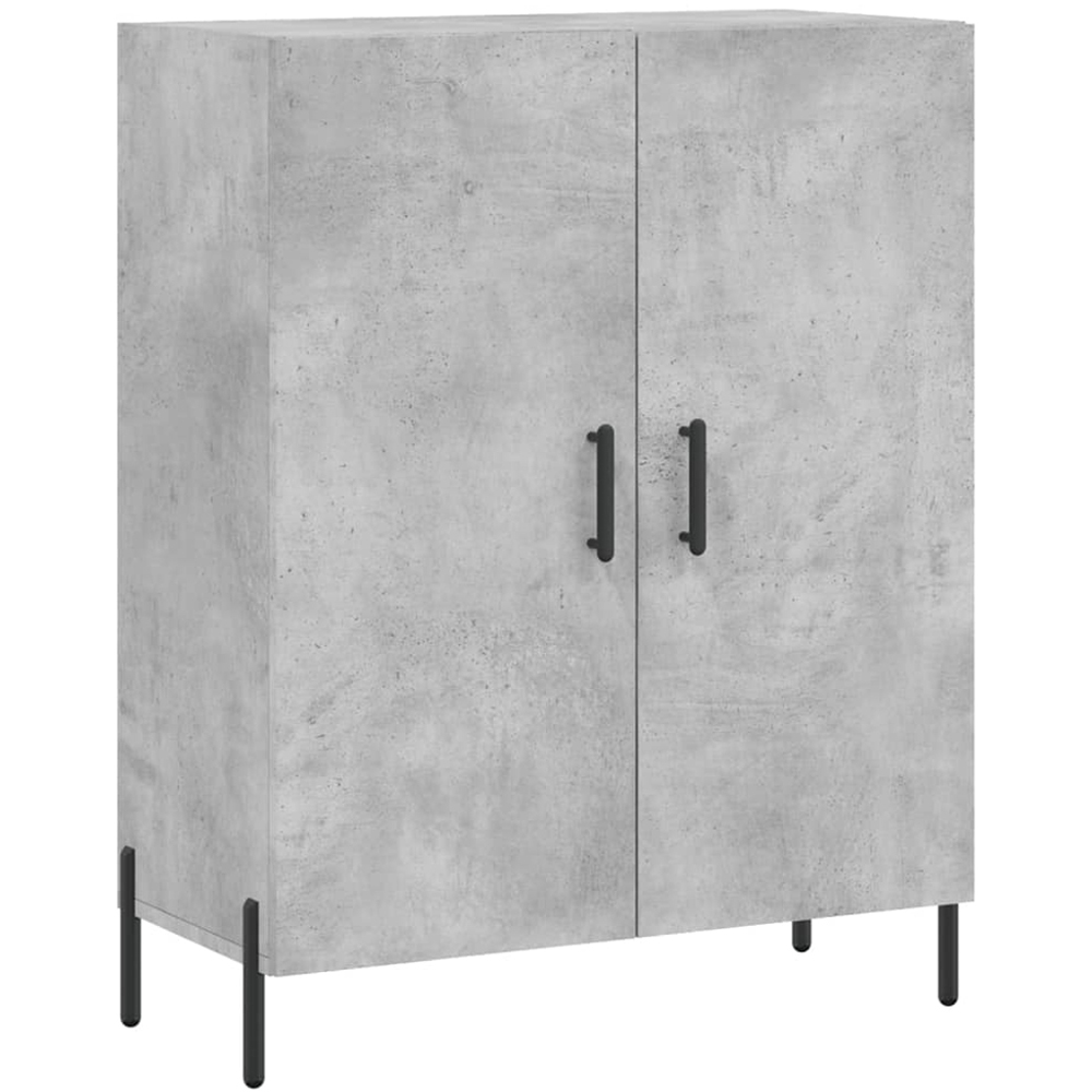 vidaXL 4 Door Concrete Grey Highboard Image 7