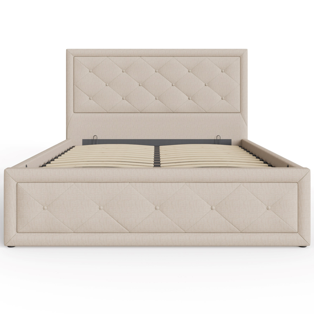 GFW Hollywood King Size Natural Ottoman Bed Image 3