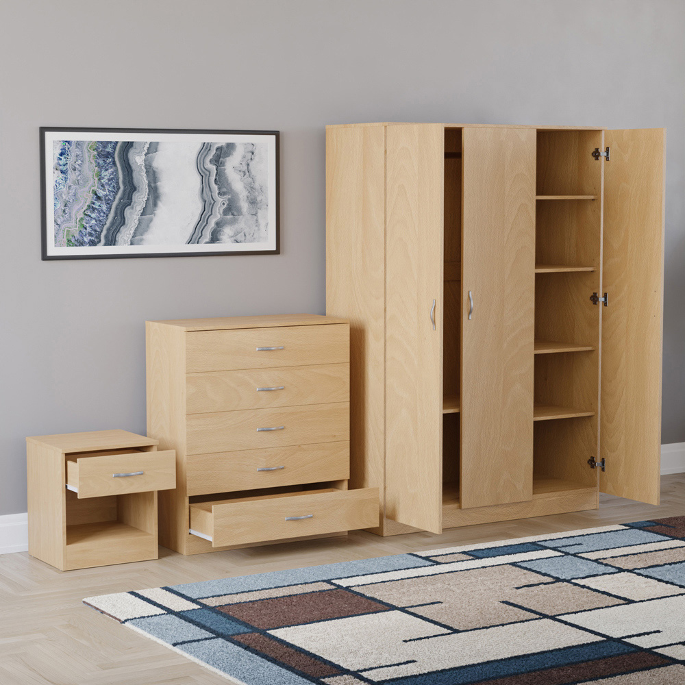 VIDA DESIGNS Riano Pine 3 Piece Bedroom Furniture Set Image 4