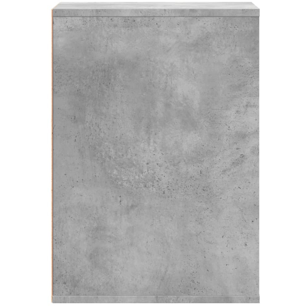 vidaXL 3 Drawer Concrete Grey Wooden Chest of Drawers Image 5