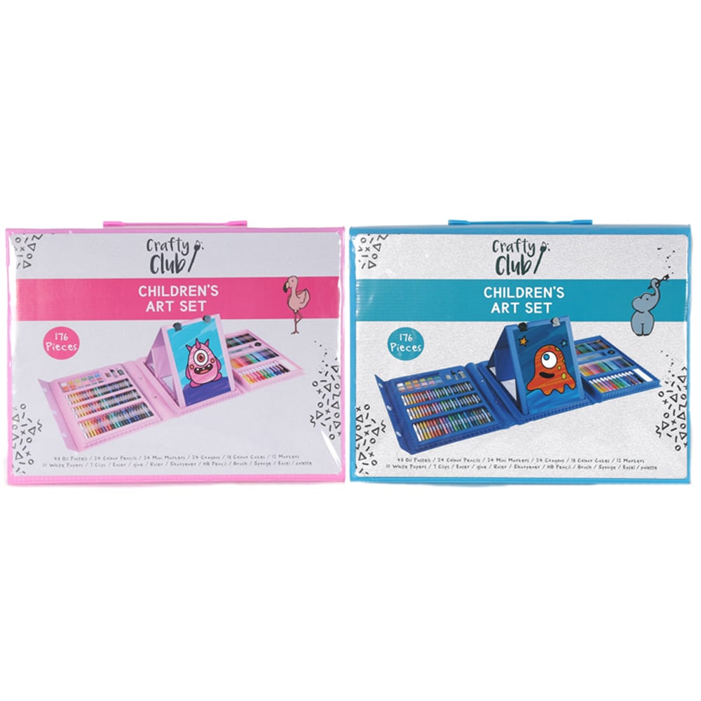Single Crafty Club Children's Art Set 176 Pieces in Assorted styles Image 1