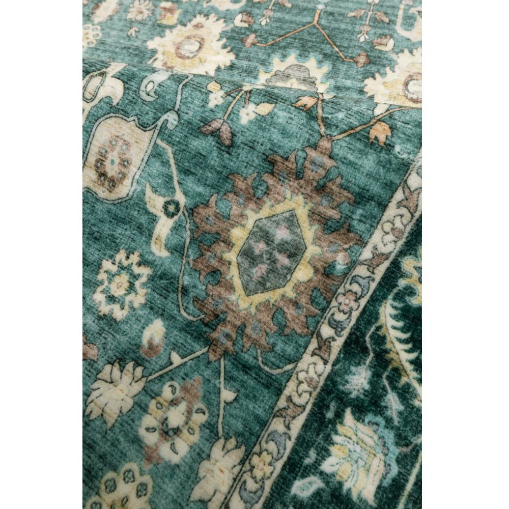 Homemaker Roma Green Heritage Inspired Traditional Rug 140 x 200cm Image 3