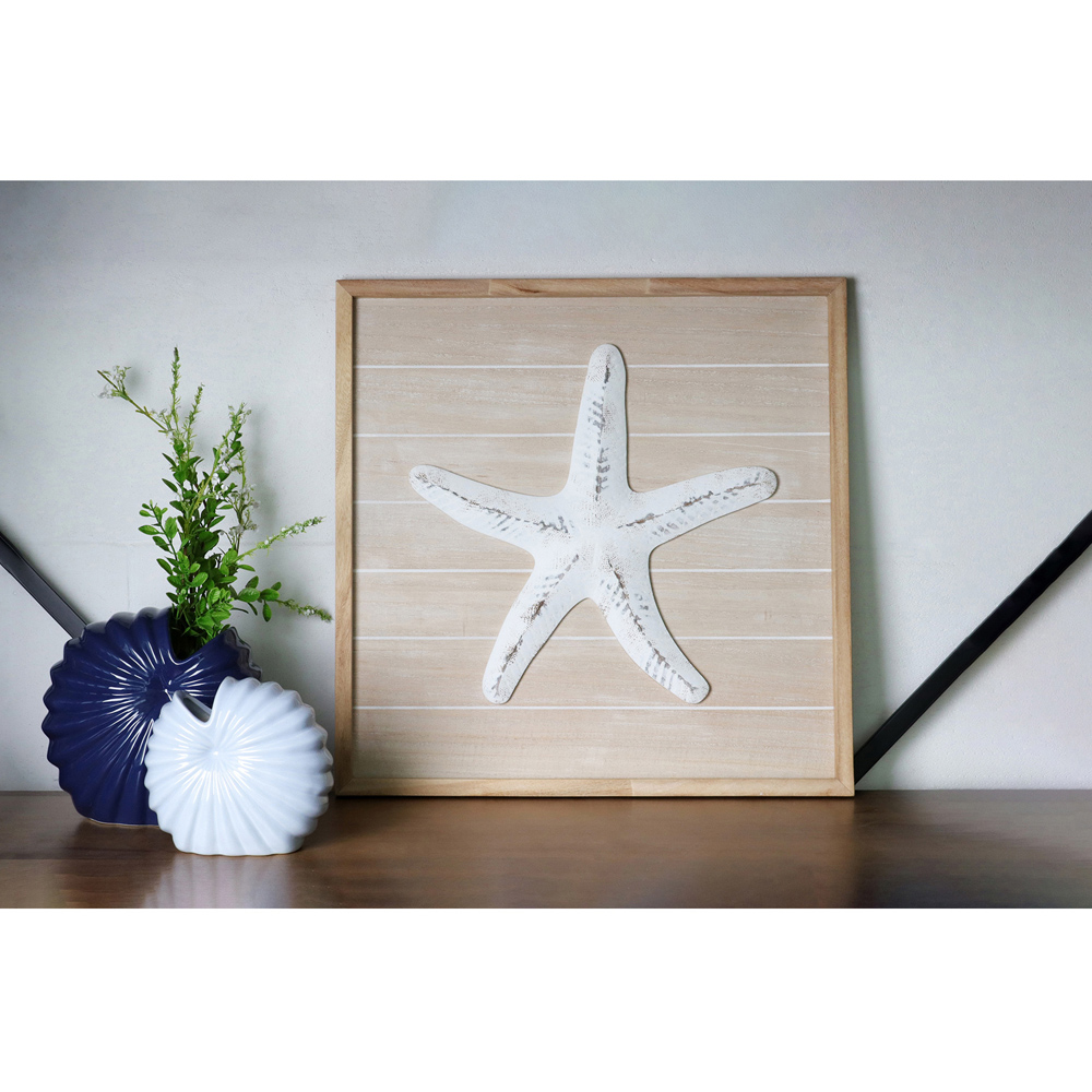 Embossed Wood Panel Coastal Wall Art Image 2
