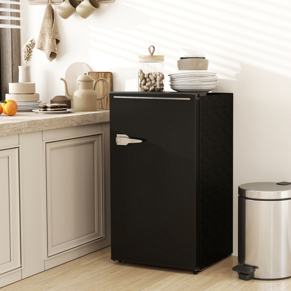 HOMCOM 800-237V70BK Black 85L Under Counter Fridge Image 2