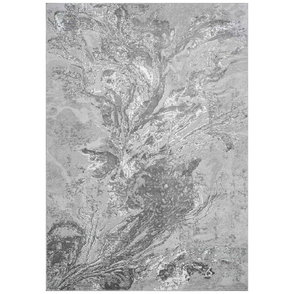 Desire Rugs Serenity Grey Abstract Water Grunge Texture Rug 120 x 170cm Image 1