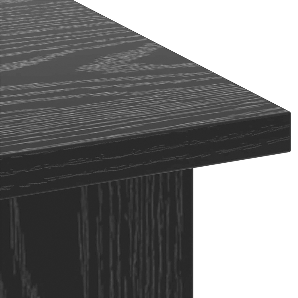 vidaXL 4 Shelf Black Oak TV Stand Image 8