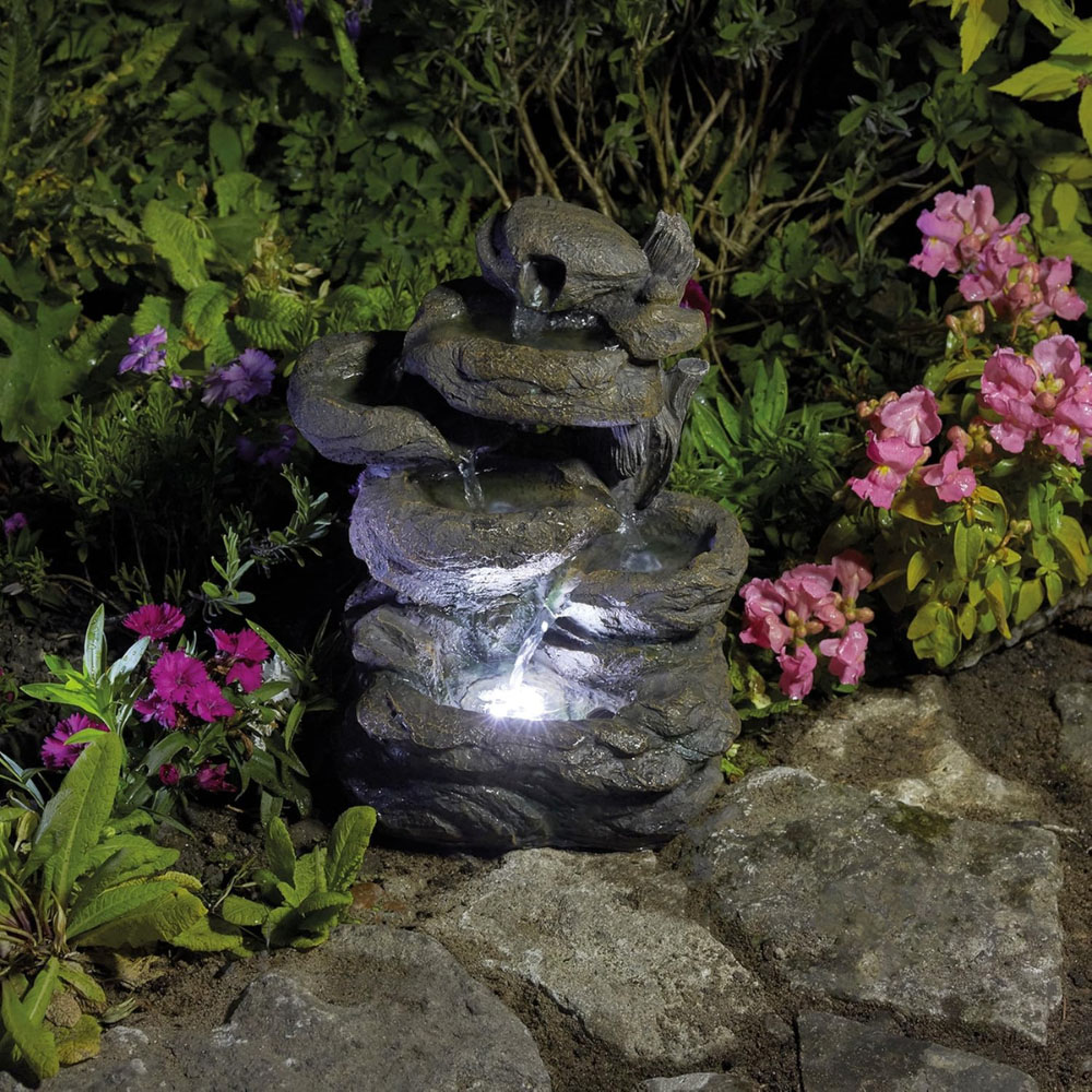 Serenity Rock Cascade LED Water Feature Image 5