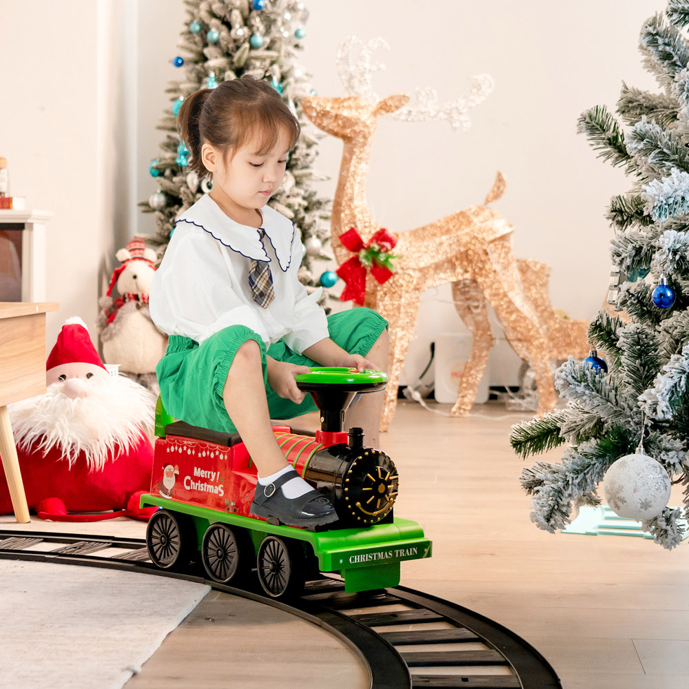 Costway Kids Green Battery Powered Electric Ride On Car 6V Image 2