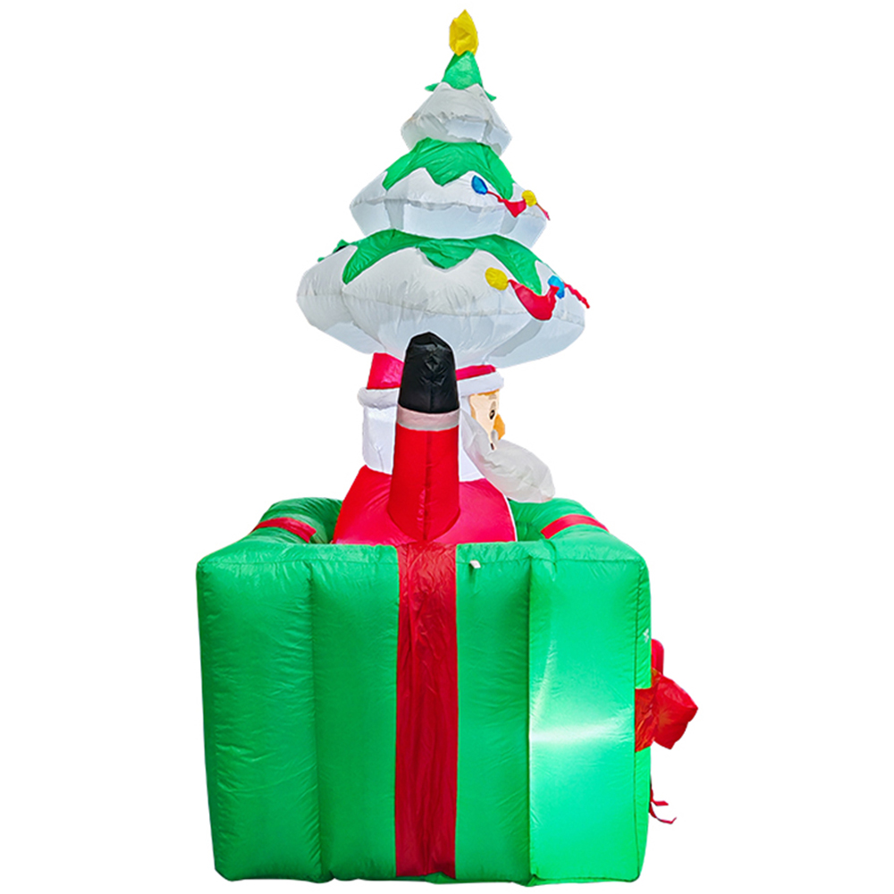 Living and Home Inflatable Liftable Santa Claus with Gift Box LED Christmas Decoration 5.9ft Image 5