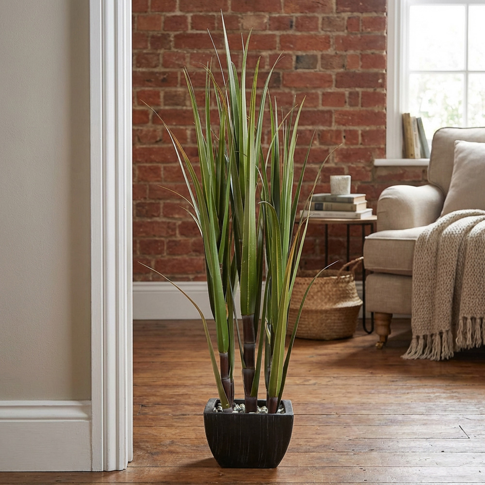 Faux Bamboo Tree in Pot Image 4