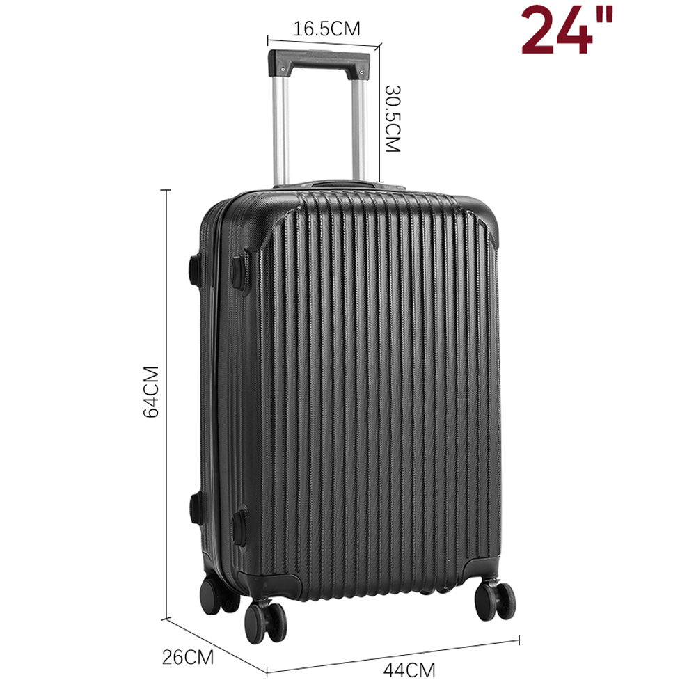 H&O Direct Medium Black Hardshell Suitcase Image 6