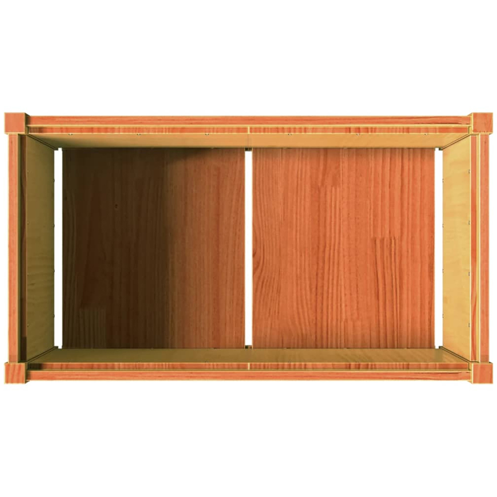 vidaXL Wax Brown Solid Pine Wood Garden Planter 50 x 90 x 50cm 2 Pack Image 8