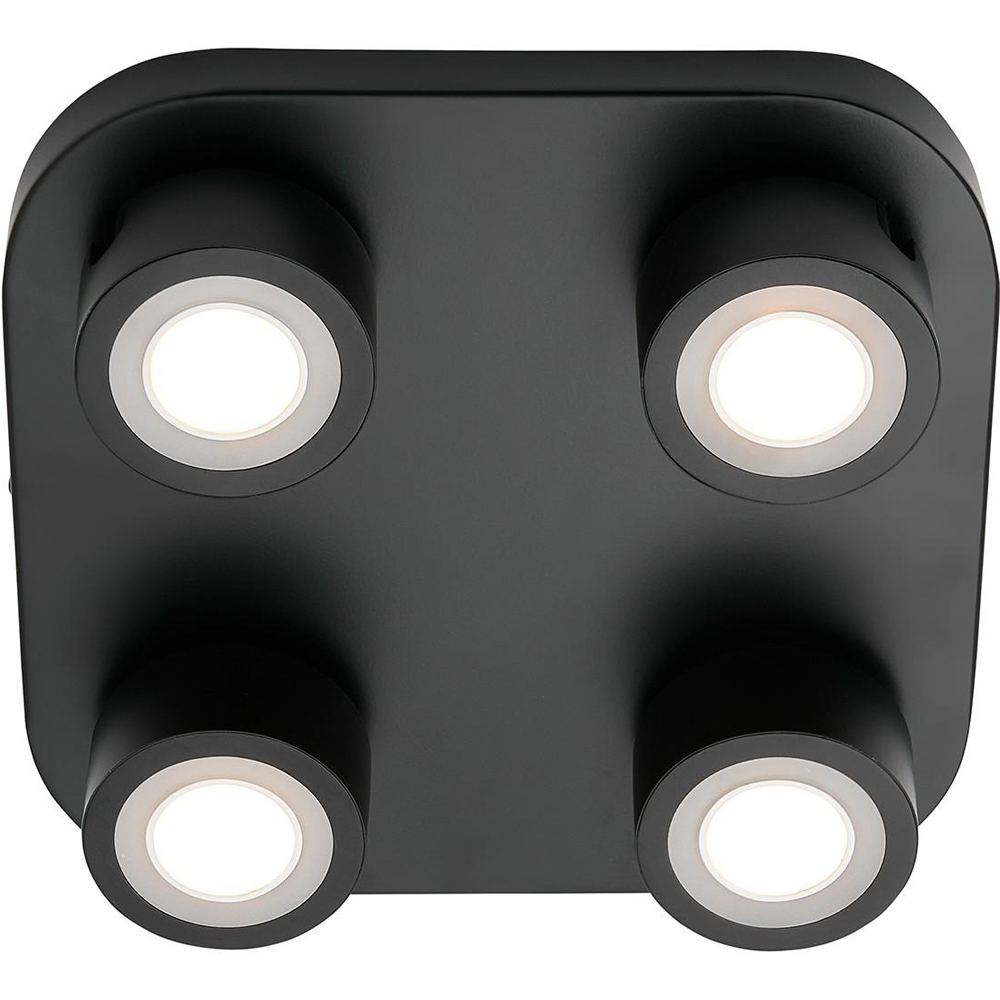 Nordlux Clyde 4-Spot Black Ceiling Light Image 7