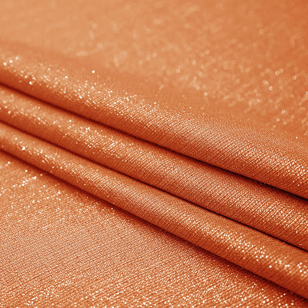 Velosso Alessandria Orange Shimmer Voile Panel Curtain 137 x 229cm Image 3