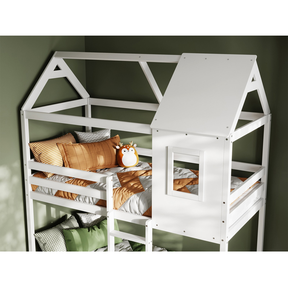 Flair Hideaway White Wooden Bunk Bed Image 2