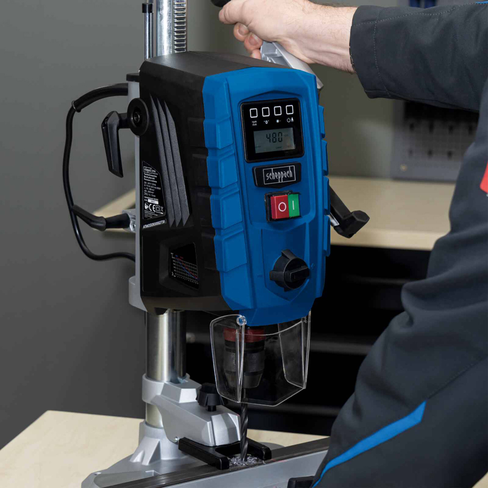 Scheppach DP60 2-Speed 13mm Chuck Bench Pillar Drill 710W Image 2