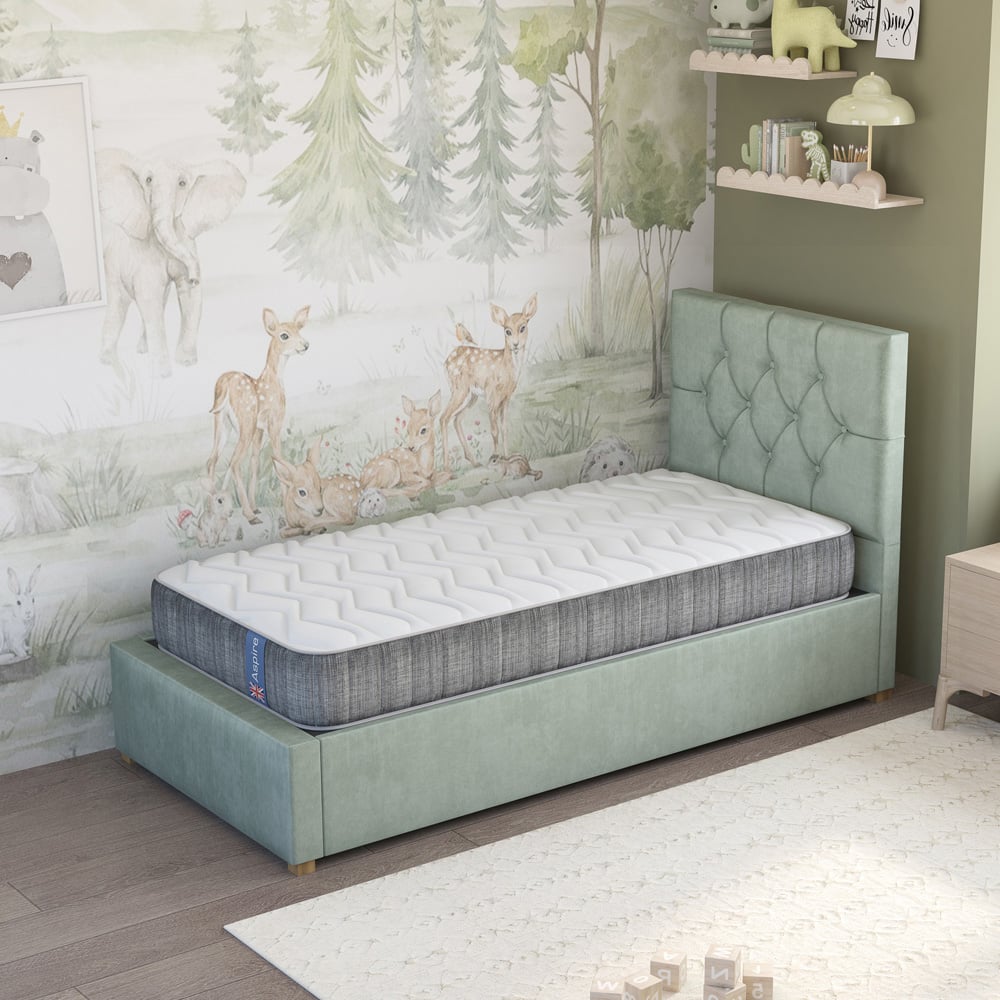 Aspire Kids and Teenagers Single Pocket Sprung Memory Support Mattress Image 2