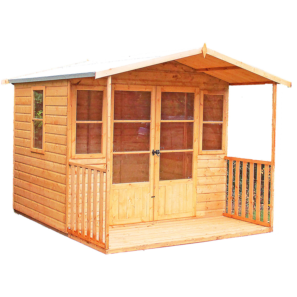 Shire Milton 8 x 11ft Double Door Shiplap Apex Summerhouse Image 1