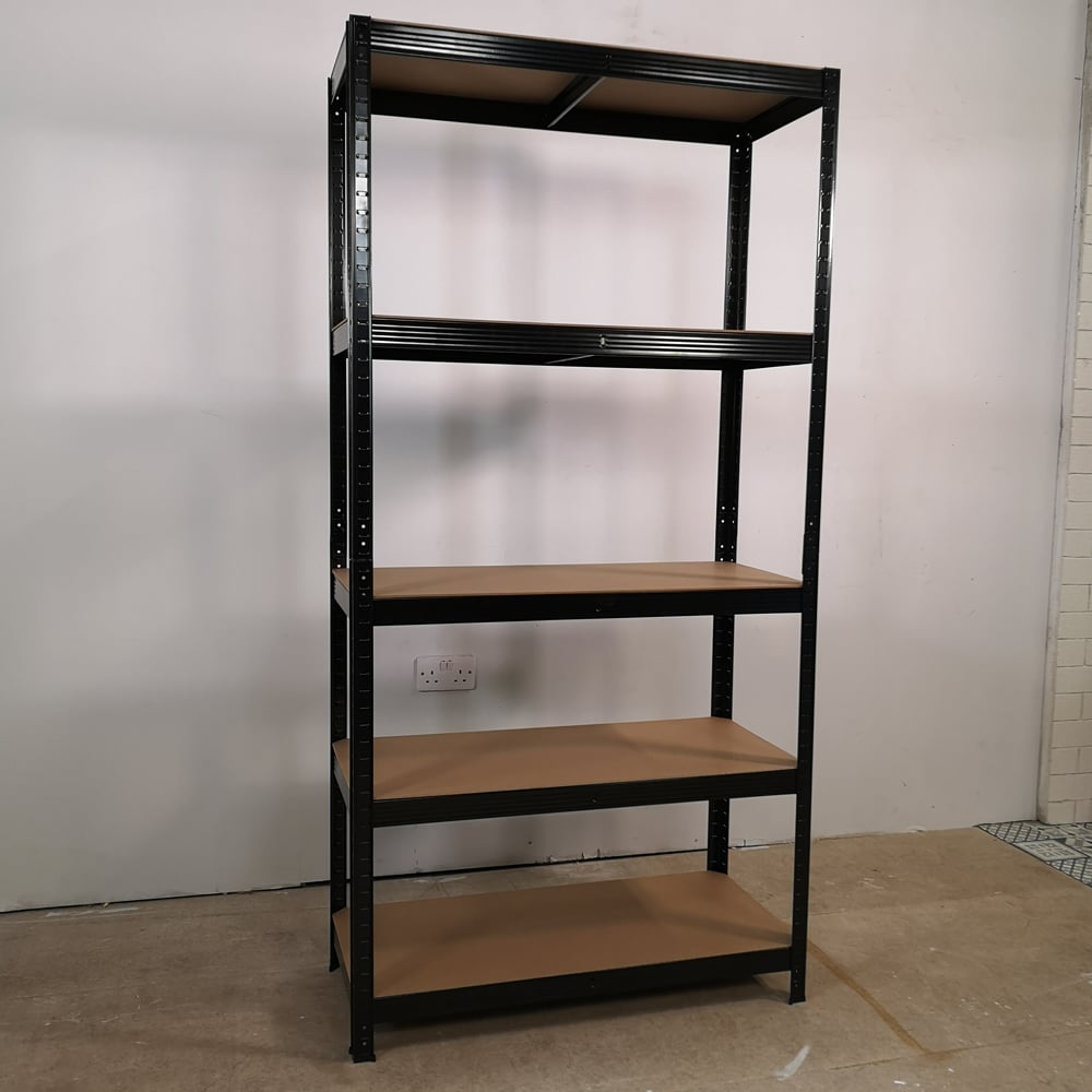 Samuel Alexander 90 x 180cm Black Heavy Duty Garage Shelving Unit Image 7