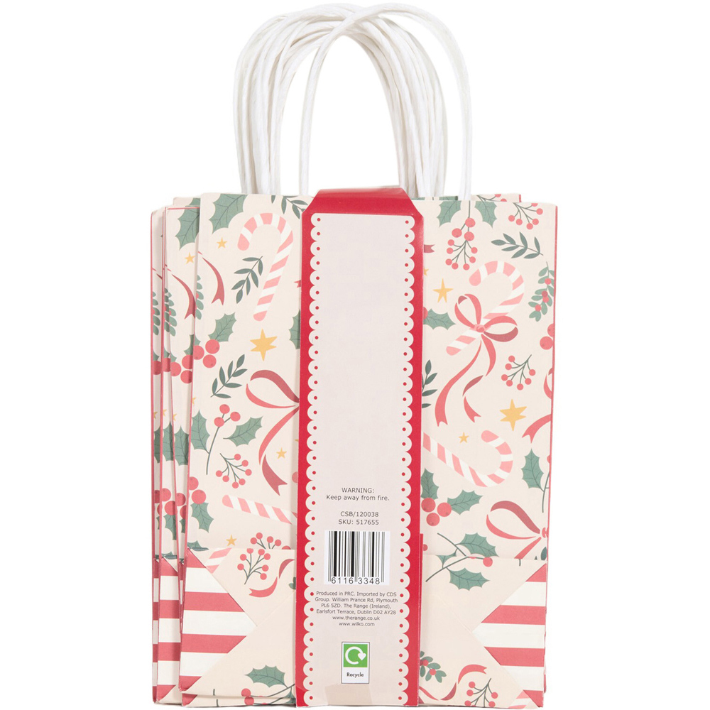 Pack of 10 Christmas Bow Party Bags Image 2