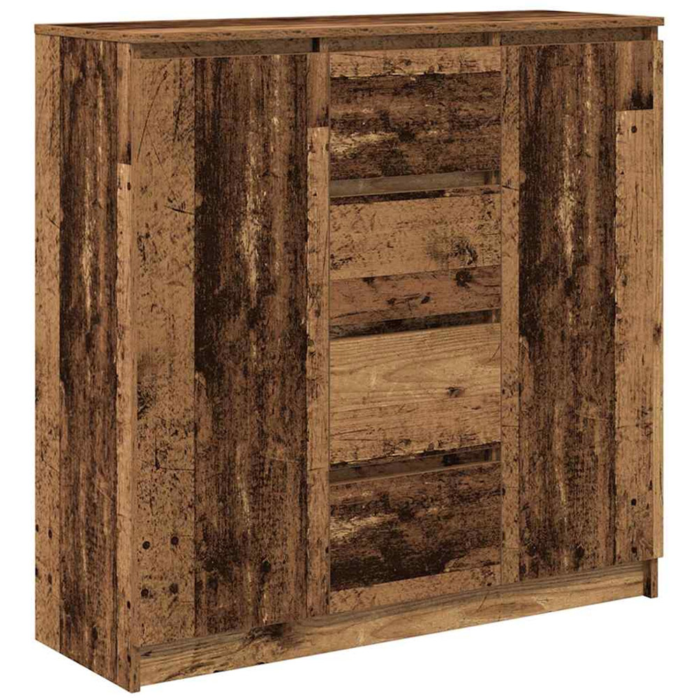 vidaXL 2 Door 4 Drawer Old Wood Sideboard Image 2