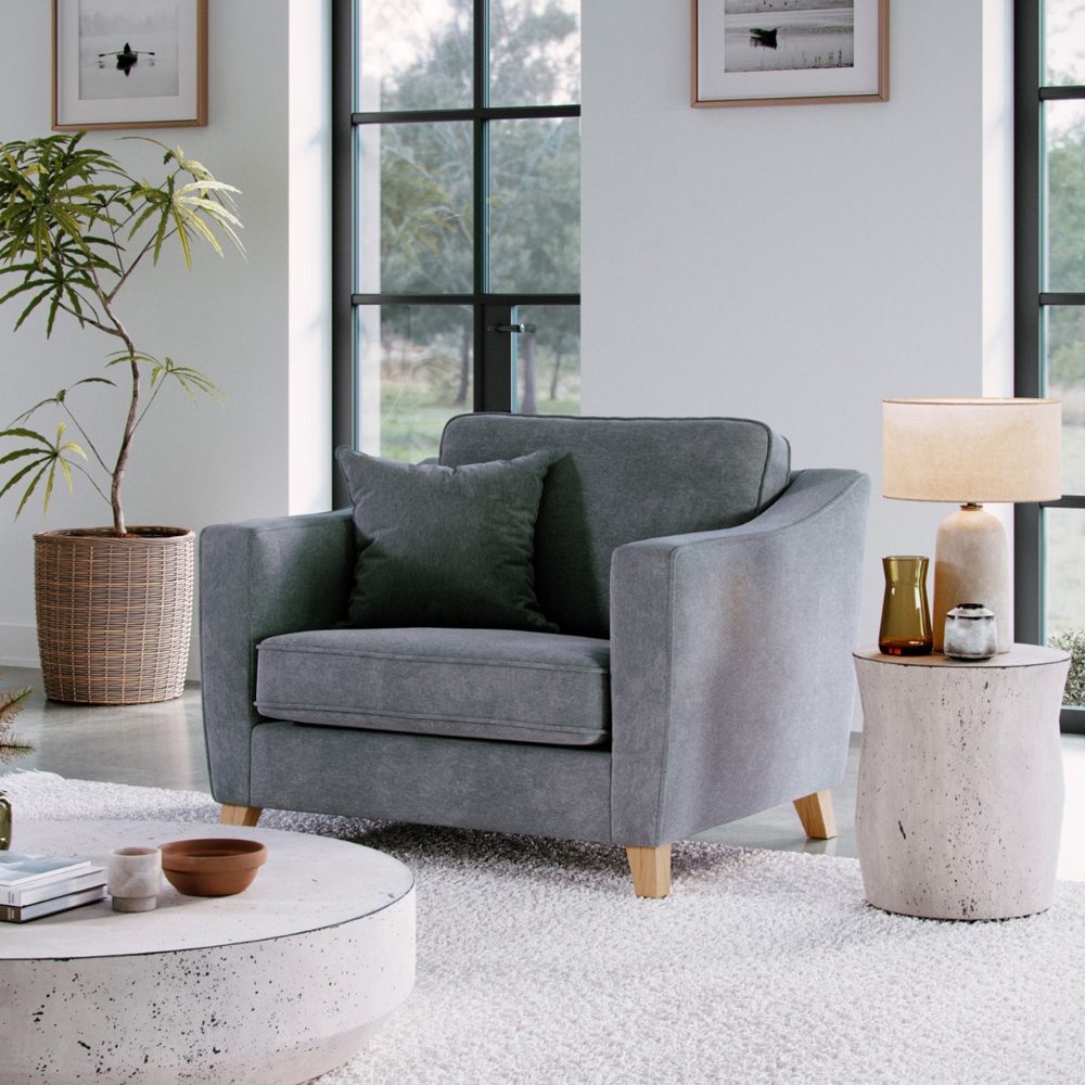 Marlon City Denim Snuggle Chair Image 6