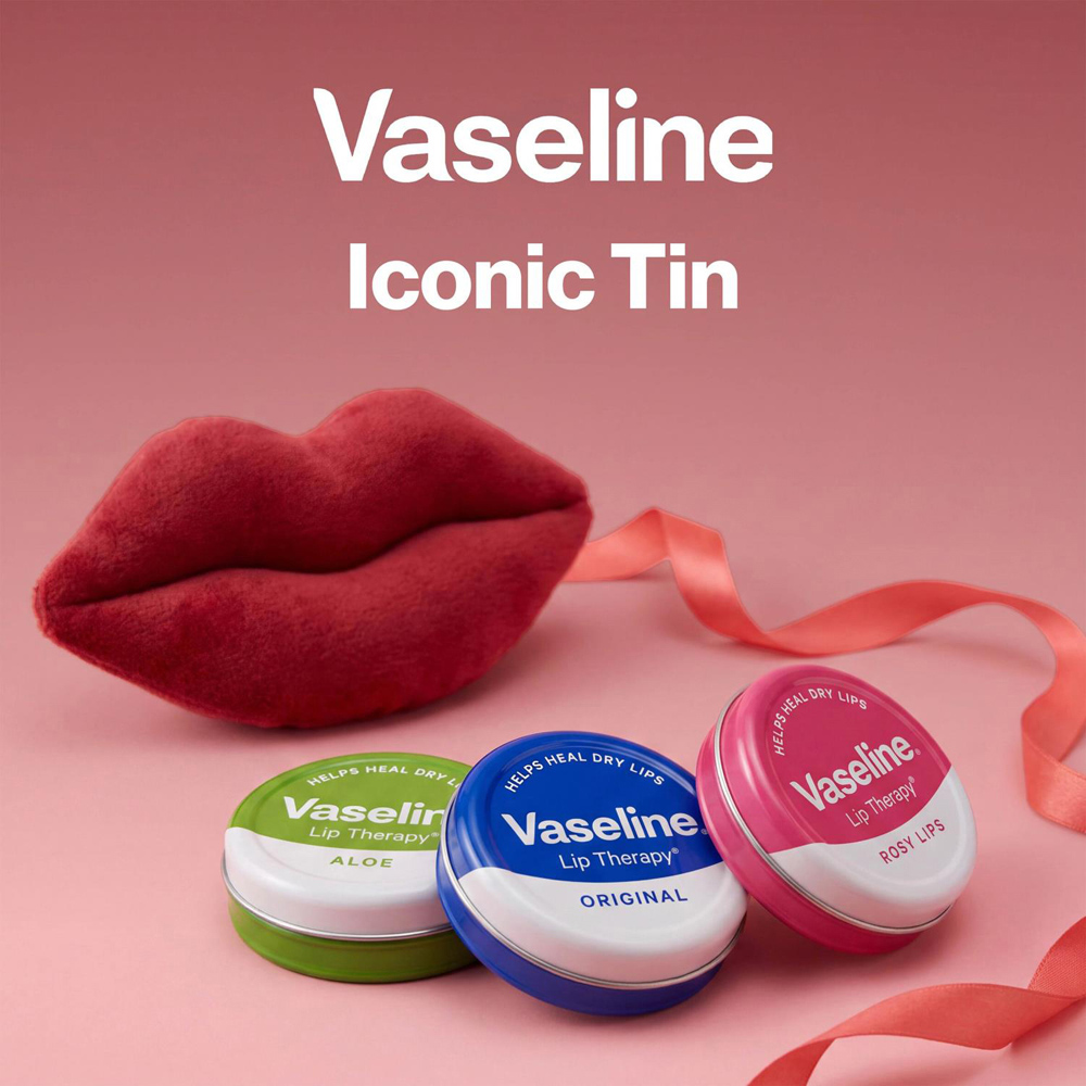 Vaseline Lip Iconic Tin Collection 3 Piece Gift Set 20g 4 Pack Image 3