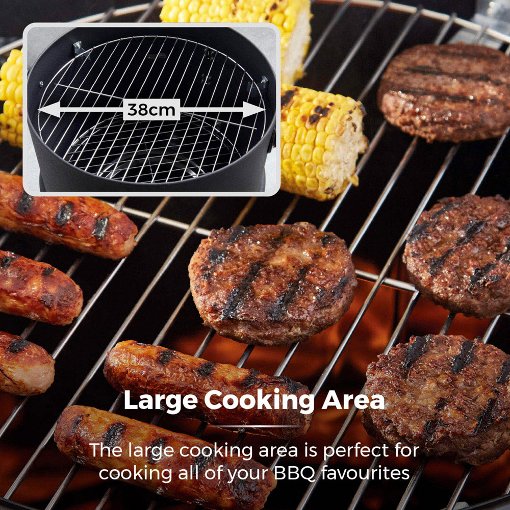 Tower 2 in 1 Charcoal and Smoker BBQ Grill Image 4
