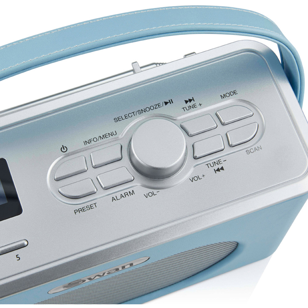 Swan Retro Blue DAB Bluetooth Radio Image 4