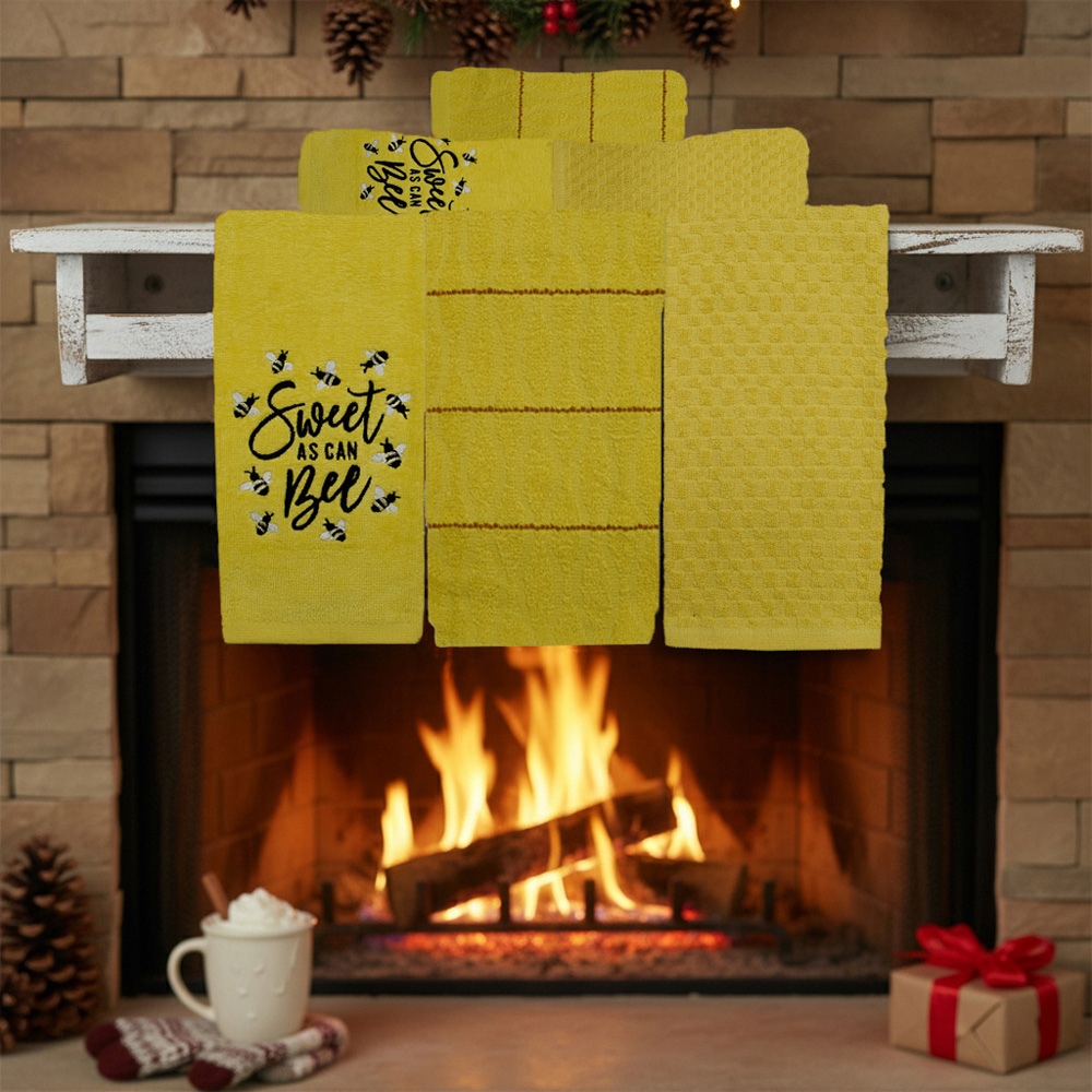 Kitchen Trends Sweet As Can Bee Tea Towel 3 Pack Image 2