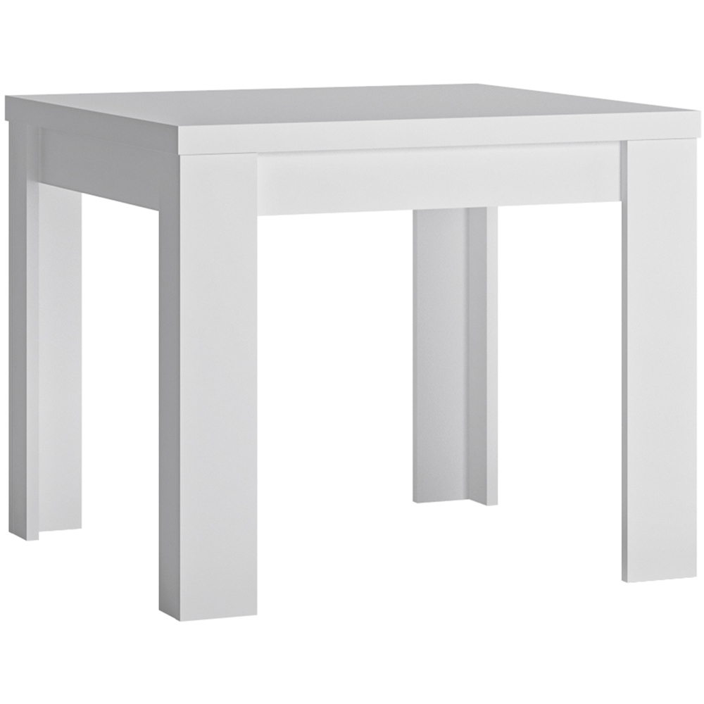 Florence Lyon 4 Seater 90 to 180cm Extending Dining Table White Image 2