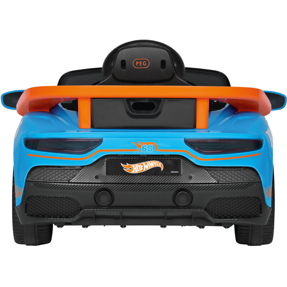 PEG Hot Wheels Kids Electric Ride-On Car with Remote Control Blue 12V Image 7