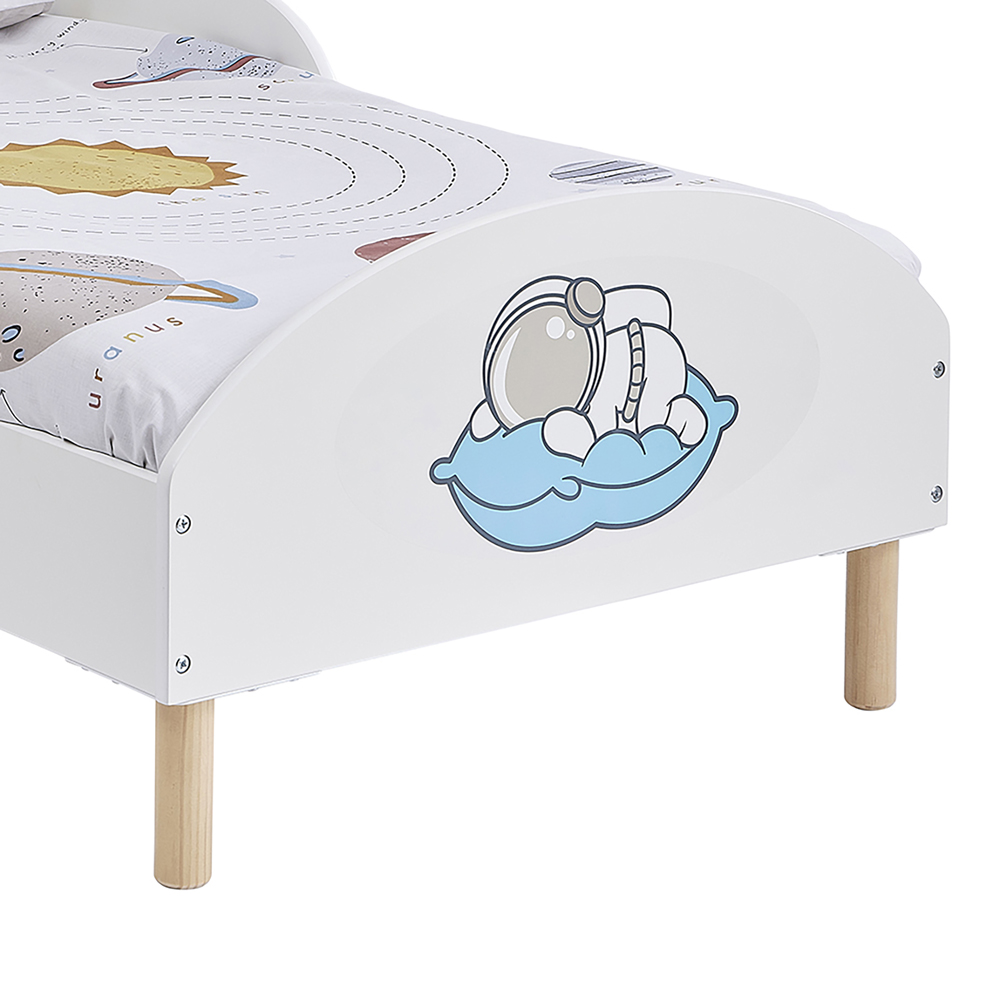 Liberty House Toys Spaceman White Toddler Bed Image 5